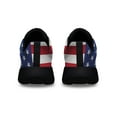 thumbnail image 4 of Boxer Christian Cross American flag US Shoes Sneakers for Women Men Black Size 4, 4 of 7