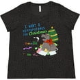 thumbnail image 3 of Inktastic I Want a Hippopotamus for Christmas Women's Plus Size T-Shirt, 3 of 5