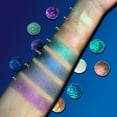thumbnail image 4 of Metallic Duochrome Eyeshadow Makeup,High Pigment Blue Purpul Green Multichrome Eyes Shadows Shimmery,Longwear Gorgeous Color,Bright Vibrant Glitter Eye Shadow,No Creasing,Talc Free, 4 of 7