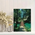 thumbnail image 2 of Sunlit Tropical Jungle Bridge Canvas Wall Art, Nature Scenery Print, Modern Home Wall Decor, 2 of 8