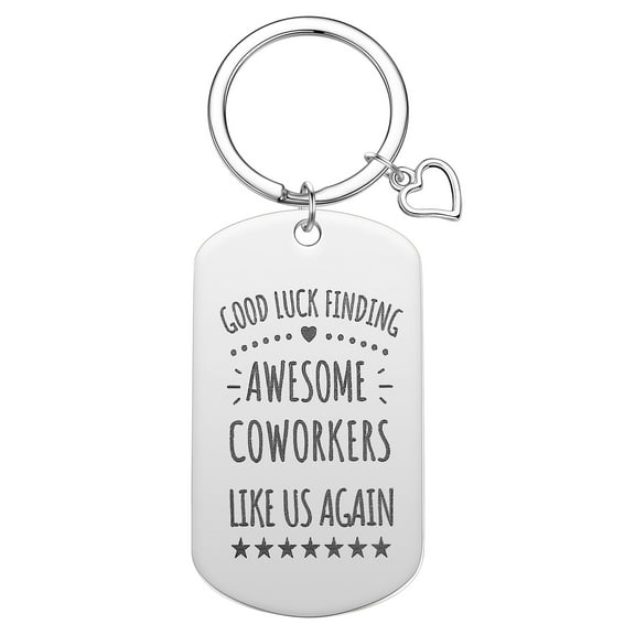 Good Luck Finding Pendant Key Chain Decoration Gift Stainless Steel Engraved Letter Love Heart Keyring Fashion Keychain