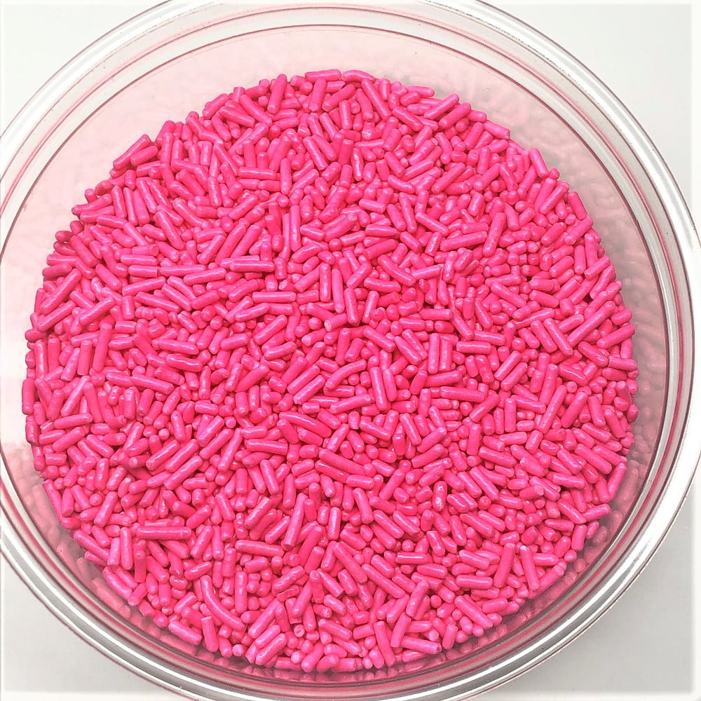 Sprinkles Pink Jimmies Bakery Topping 1 pound colored sprinkles