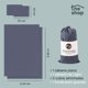 thumbnail image 3 of Juego de Sábanas King Size The Shop, Gris Claro, Microfibra, Material Transpirable, No Alergénico gris oscuro, 3 of 7