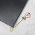 thumbnail image 4 of Bookmark Scripture Feather Inspirational Bookmarks Metal Bookmarks Christian Bible Verse Inscription Bookmark Gifts for Friends and Family Birthday (I Proverbs 31:25), 4 of 6