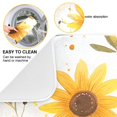 thumbnail image 2 of Yayeee Dish Drying Mat for Kitchen Counter 16"x18" Microfiber Absorbent Pad, Beige Sunflowers, 2 of 7