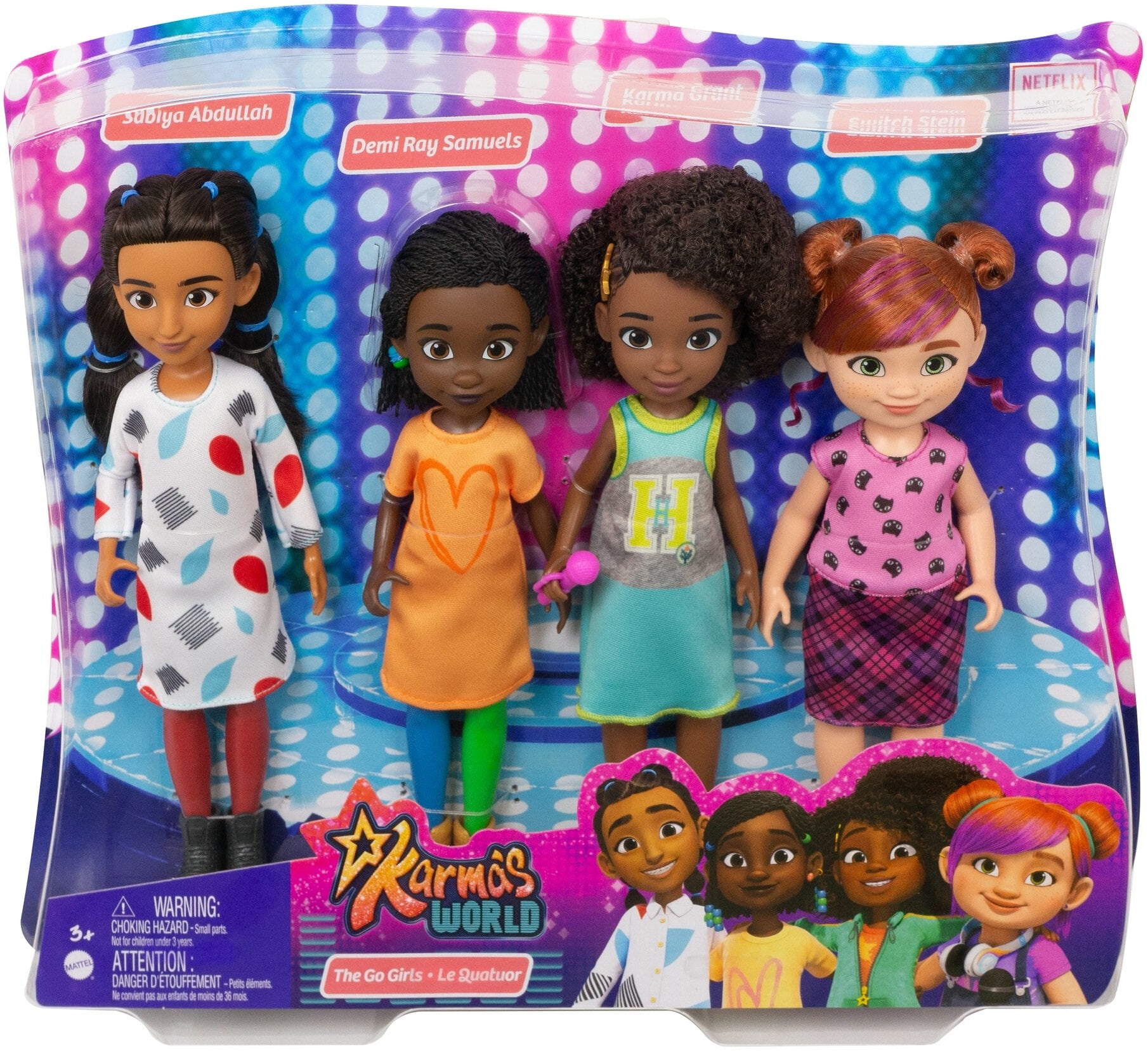 Karma S World The Go Girls 4 Pack Dolls With Outfits And Mic Accessory Walmart Com Karma S World The Go Girls 4 Pack Dolls With Outfits And Mic Accessory Walmart Com