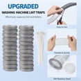 thumbnail image 5 of ZHUYING 36 Pieces Lint Traps Stainless Steel Washing Machine Lint Snare Traps Laundry Mesh Washer Hose Filter with 36 Pcs Cable Ties, 5 of 7