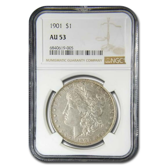 1901 Morgan Dollar AU-53 NGC