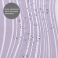 thumbnail image 5 of YFYANG Waterproof Bathroom Shower Curtain, Purple Line Texture Shower Curtain Set with Hooks, Home Bathroom Tub Decor - 72 "x72", Plastic Hooks, 5 of 6