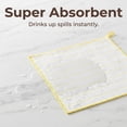 thumbnail image 4 of Unique Bargains Wood Fiber Absorbent Cleaning Cloths 6 Pack Yellow 12" x 12", 4 of 8