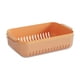 thumbnail image 2 of Cesta de lavado de frutas y verduras de doble capa | Colador de drenaje de plástico con asas | Escurridor de cocina apilable para pasta, ensalada y frutas y verduras | Blanco, beige, naranja, 2 of 6