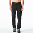 thumbnail image 4 of Pantalones secos rápidos desmontables de verano para hombre, pantalones cortos elásticos transpirables para exteriores, senderismo, pesca, escalada, pantalones deportivos informales, 4 of 5