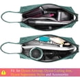 thumbnail image 3 of Multiple Hair Tools Travel Bag for Hair Dryer, Large Capacity Hair Tool Organizer for Travel, Portable Carrying Case, Green, 3 of 13
