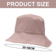 thumbnail image 2 of Sombrero de pescador de doble cara con circunferencia de 56-58 cm, sombrero de pescador para mujer, sombrero de pescador que cubre la cara, protector solar, sombrilla, sombrero de lavabo, 2 of 5