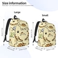 thumbnail image 4 of Daiia Cartoon Dinosaurs Vintage Canvas Backpack for Men and Women ,Hiking Backpack,Travel Laptop Bag for School,Large Capacity Backpack, 4 of 8