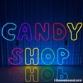 thumbnail image 2 of Glowneon Candy Shop Neon Sign, Candy Shop Led Sign, Open Candy Store Sign, Custom Store Signage, 2 of 5