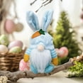 thumbnail image 5 of Byujiro Easter Bunny Gnome Dwarf Doll Desktop Hanging Decoration Spring Holiday Shelf Elf for Mantel Display, Easter Basket Stuffers & Party Decorations, 5 of 6