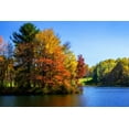 thumbnail image 2 of Hausenflock, Alan 24x17 White Modern Wood Framed Museum Art Print Titled - Peaks Of Otter Lake IV, 2 of 4