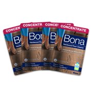 Bona Hardwood Floor Cleaner Concentrate - 4 Pack, 2 Fl Oz (59 Ml) Each - Achieve Sparkling Clean Floors with Ease!