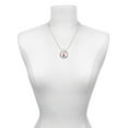 thumbnail image 3 of Delight Jewelry Silvertone Hot Pink Ribbon with Softball Hero Ring Charm Necklace, 18", 3 of 4