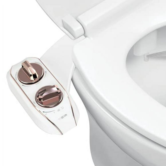 LUXE Bidet NEO 185 Plus - Only Patented Bidet Attachment for Toilet Seat, Innovative Hinges to Clean, Slide-in Easy Install, Advanced 360° Self-Clean, Dual Nozzles, Feminine &amp; Rear Wa