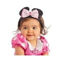 thumbnail image 3 of Disney Store Minnie Mouse Headband Ears Baby Pink Polka Dot Bow, 3 of 4