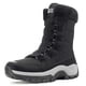 thumbnail image 1 of Botas de nieve impermeables de invierno para mujer, con aislamiento térmico, antideslizantes, para exteriores, color negro y blanco, 1 of 5
