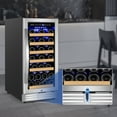 Tittla 15 inch Wine Refrigerators,30 Bottle Freestanding & Builtin