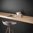 thumbnail image 4 of 1 Carton/10 SQFT - 2" Hexagon Mosaic Tile, Black (Matte), 4 of 4