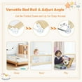 thumbnail image 5 of Spaco 59 Inch Folding Breathable Baby Bed Rail Guard with Safety Strap, Bed Rail, Versatile Bed Guardrail for Queen, King, Twin, and Bunk Size Beds, Beige, 5 of 8