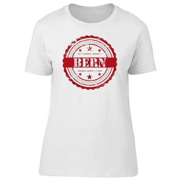 Bern City Grunge Stamp T-Shirt Women -Image by Shutterstock, Female Large