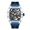 Dark Blue, variant on MEGIR Skeleton Automatic Men Watch, Waterproof Transparent Case Casual Sport Mechanical Wristwatch