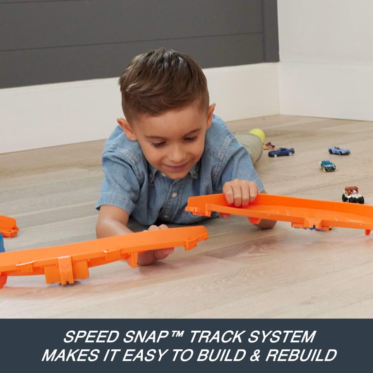 Hot Wheels Track Creator Boosted Jump Speedway Set, 1:64 Scale
