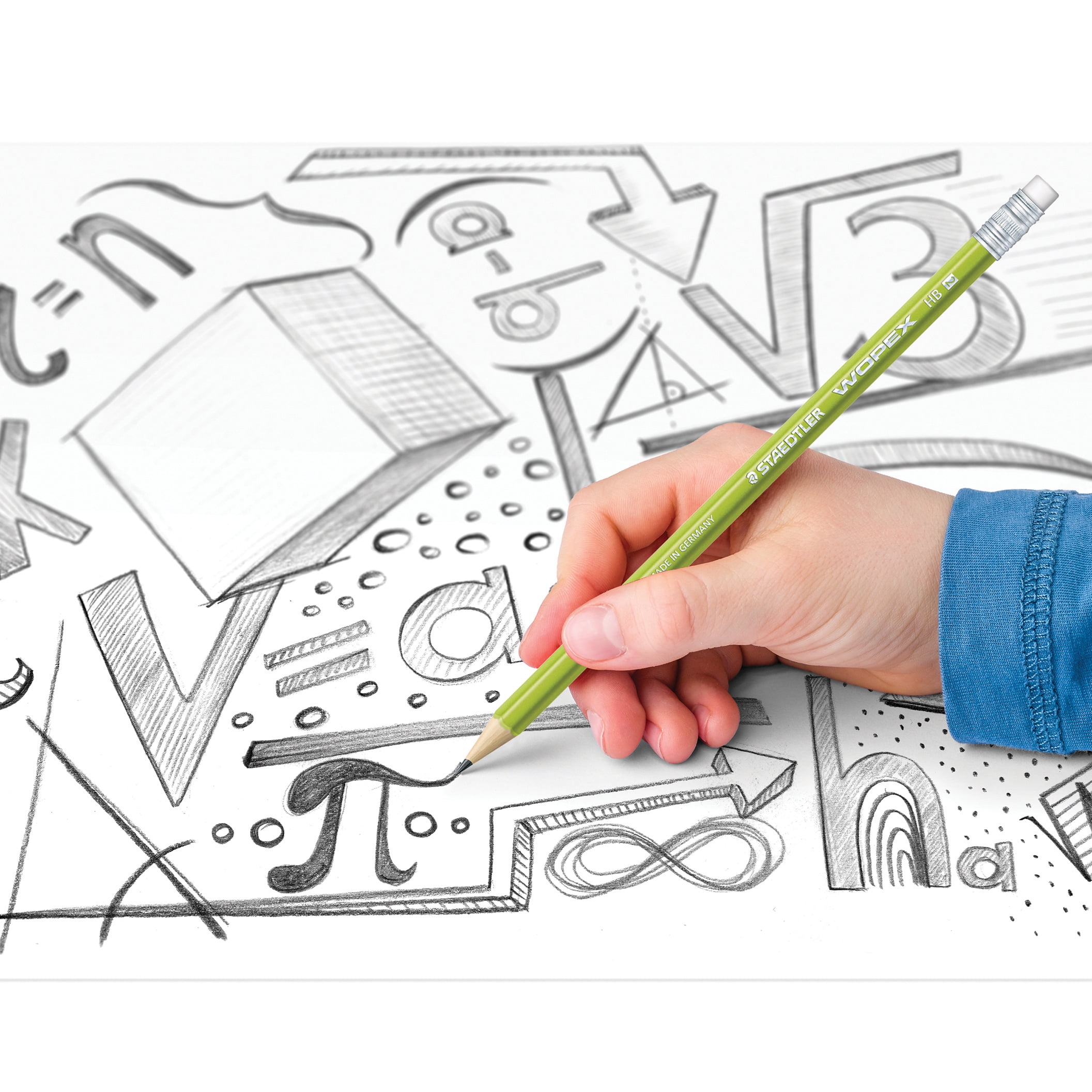 Crayons graphite WOPEX #2 (HB) de Staedtler