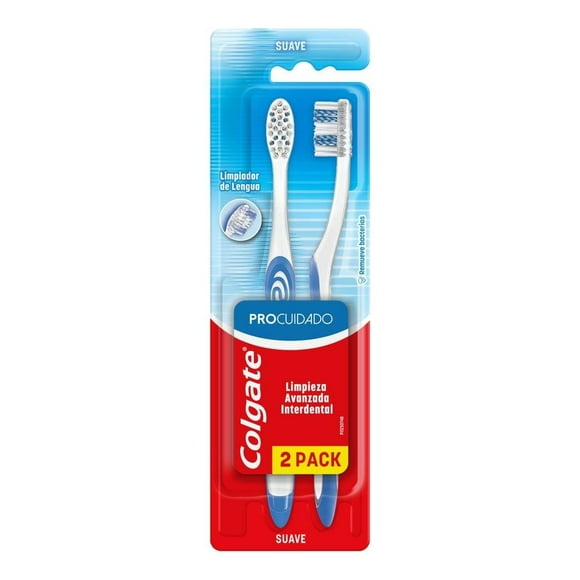 Cepillo Dental Colgate Pro Cuidado Limpieza Avanzada Interdental 2 pzas