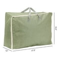 thumbnail image 2 of Unique Bargains 1 Pack Clothes Storage Bags Moving Bags Green 27.5*12*19.5in, 2 of 7