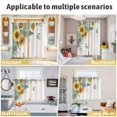 thumbnail image 5 of Spring Sunflower Kitchen Curtains Window Panels, Garden Botanical Leaves Butterflies Insulated Window Treatment Curtain, Grommet Curtains for Bedroom/Living Room/Bathroom, 2 Piece 42"Wx63"L, 5 of 8