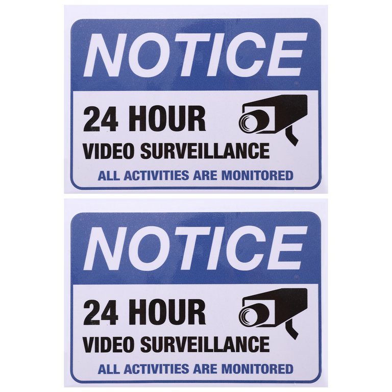 Video surveillance clearance stickers walmart