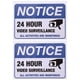 thumbnail image 1 of 2 unids Etiquetas engomadas de advertencia monitoreadas Video Vigilancia Etiqueta engomada de seguridad Pegatinas de vigilancia Etiqueta de advertencia de vigilancia, 1 of 5
