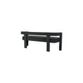 thumbnail image 6 of Meridian Furniture Athena Boucle Fabric Bench with Boucle Fabric and Rounded Back, Black, 6 of 6