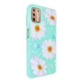 thumbnail image 1 of Funda de diseño doble capa Selicell con vidrio 9D para Motorola Moto G9 plus Margaritas fondo menta, 1 of 2
