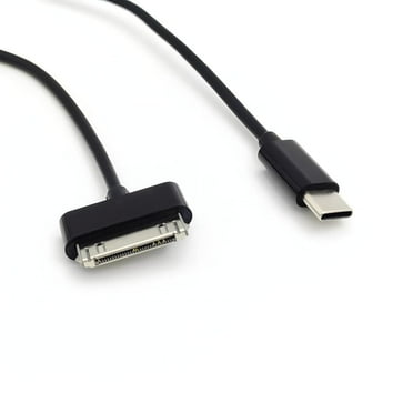 USB C to 30 Pin Data Cable,Type-C to 30-Pin Sync Adapter and Charger Cable 3ft/1m Black