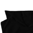 thumbnail image 6 of Miluxas Womens Hoodie Dress Solid Sleeveless Casual Loose Fit Dress Streetwalk Daily Outfits Black, 6 of 7