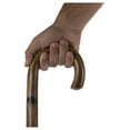 thumbnail image 5 of Solid Oak Wood Cane, Round Handle, Crook Style, Walking Aid with Slip Resistant Rubber Grips, Large Grip, 5 of 9