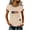 Beige, variant on 250th Anniversary USA Shirts Women Short Sleeve T-Shirts Loose USA Flag Print Pullover Independence Day Patriotic Tops 4th of July V Neck 1776-2026 Blouses, Brown M