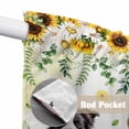 thumbnail image 4 of Spring Dog Swag Valances for Windows, Kitchen Window Curtains Over Sink, Sunflower Daisy Botanical Yellow Ombre Window Treatment Curtains for Living Room/Bedroom Curtains 2 Panel Sets 36"x45", 4 of 8