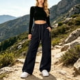 thumbnail image 6 of Women's Summer Quick-Dry Pants Women Lightweight Casual Pants Loose Breathable Straight Leg High Speed Drying Long Pants, 6 of 7