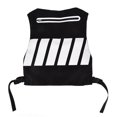 thumbnail image 1 of Gilet Haute Visibilité, Gilet Réfléchissant de Randonnée Respirant, Confortable, Polyester Imperméable Visible pour le Cyclisme Noir, Blanc, 1 of 8