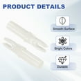 thumbnail image 3 of Uxcell Archery Arrows Nocks 6.2mm, Plastic Insert Arrow Nock Replacement Arrow Tails for Shooting Compound Recurve White, 3 of 7