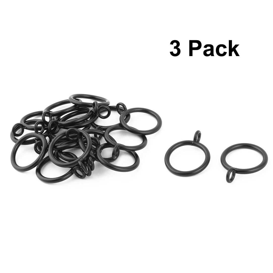 3 Pack Household Metal Window Curtain Drapery Rod Hanging Hook